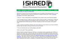 Desktop Screenshot of i-shred.net